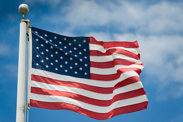 istock Usa American flag stars and stripes while weaving 511320553