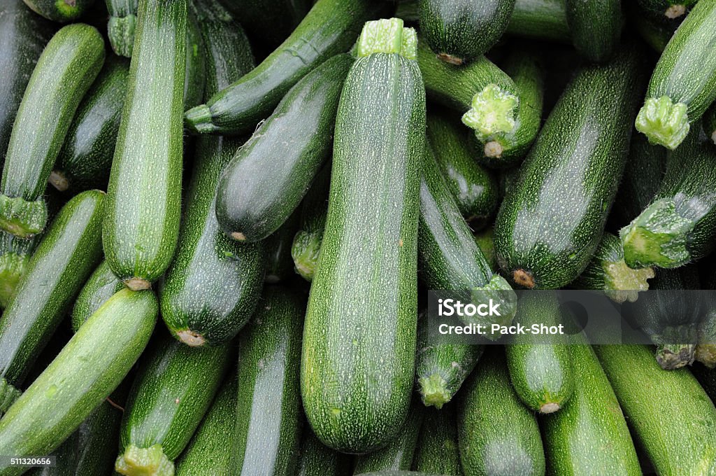zucchini stall of  zucchini on the market Business Stock Photo