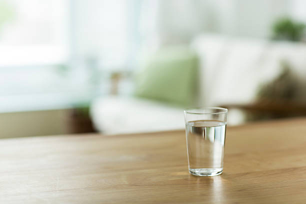 Glass with the water