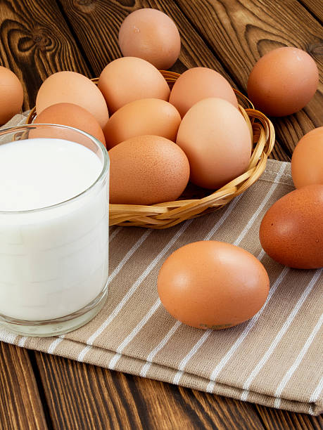 istock Eggs and a glass of milk 511320934