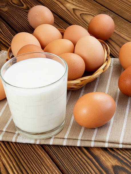 istock Eggs and a glass of milk 511321068