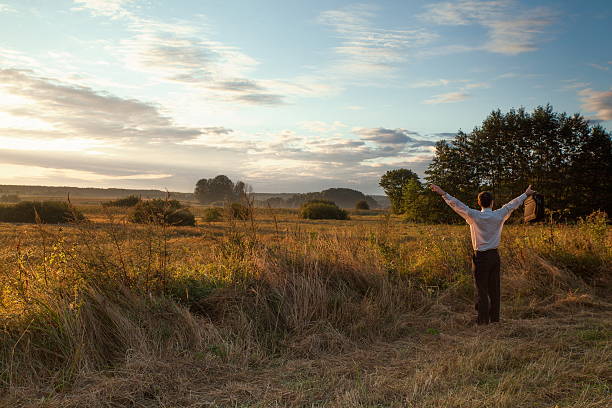 istock businessman in the landscape 511322281