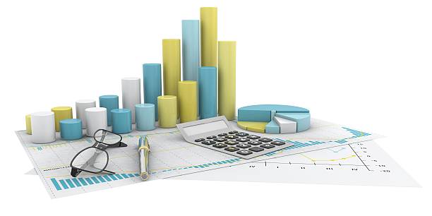istock Graphs of financial analysis - Isolated 511323361