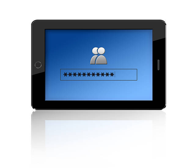 istock Close-up of digital tablet secured with pasword protection 511324209