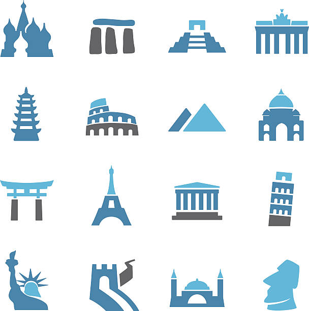 Landmark Icons - Conc Series View All: kremlin stock illustrations