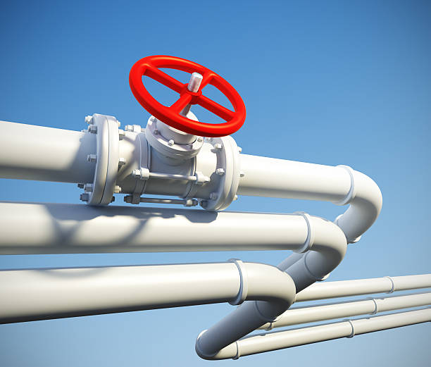 공업주 관로 가스 또는 엔진오일 - valve natural gas gas pipe gas 뉴스 사진 이미지