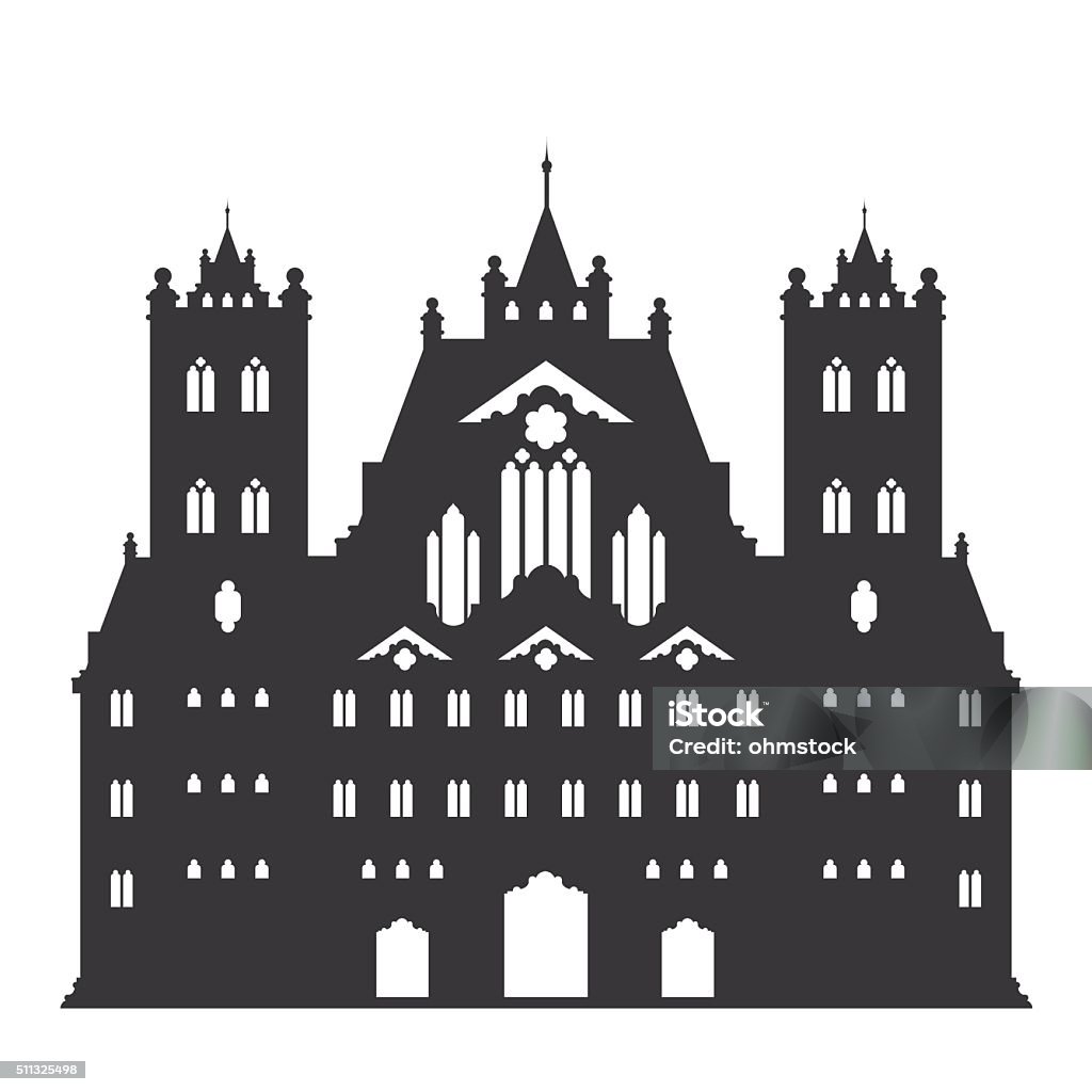 Wide Castle Vector Castle Vector Stock Illustration - Download Image Now - Architecture ...