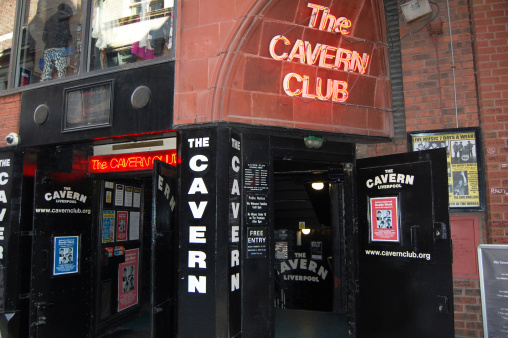 Liverpool, UK - April 5, 2012: the entrance to the Cavern Club in Liverpool, UK. The Cavern Club is famous for where The Beatles played in the early 1960s.