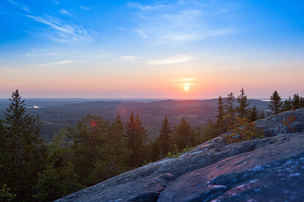 istock Colorful sunset at Koli, Finland 511326081