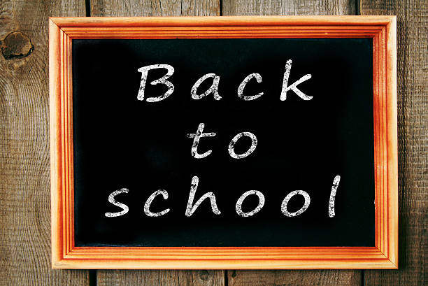 istock Back to school. The frame on wooden background. 511326445