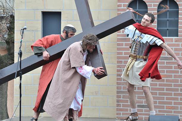 Christ Carrying the Cross stock photo