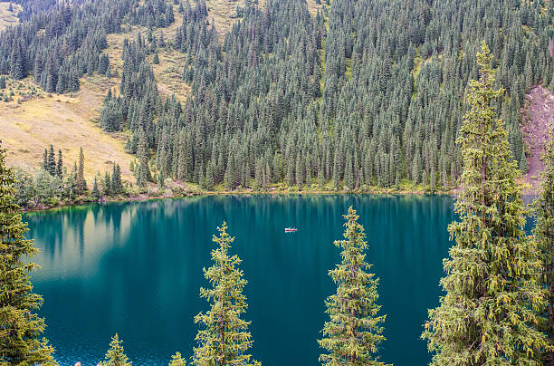 istock Mountain lake Kolsai in Kazakhstan 511327338