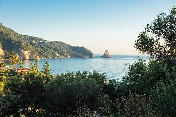 Agios Gordios beach at Corfu island, Greece
