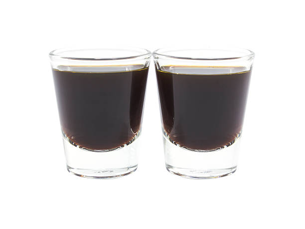 istock Coffee espresso double in glass shot 511327462