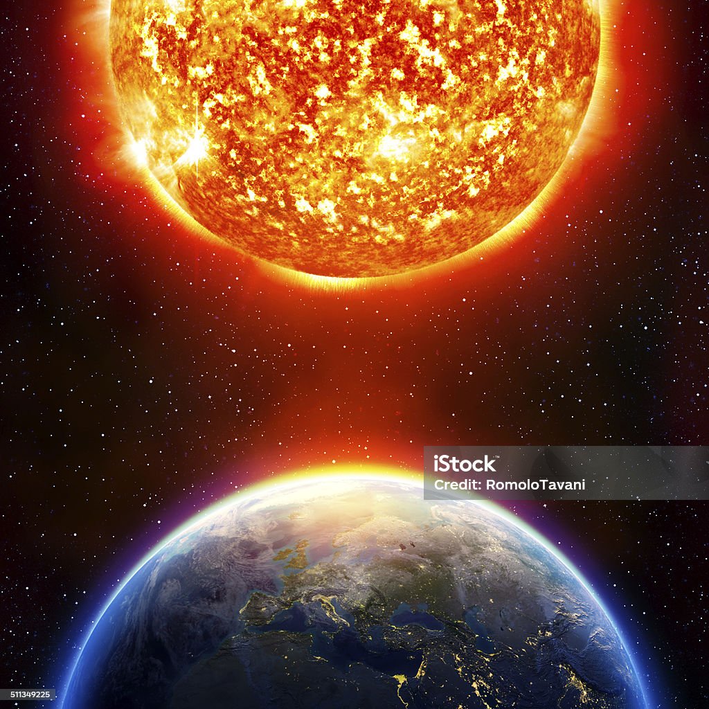 El calentamiento global en Europa - Foto de stock de Sol libre de derechos