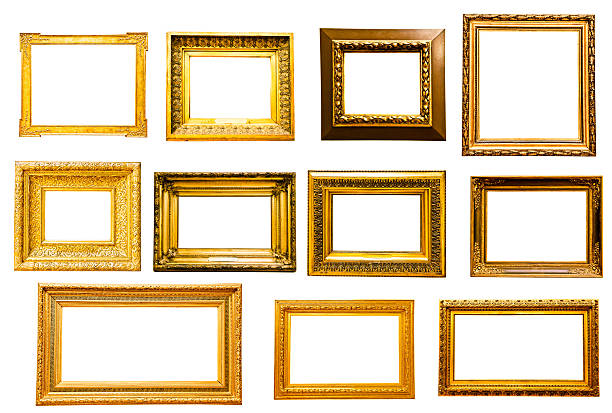 istock Set of golden vintage frame 511350527