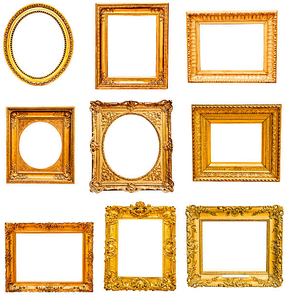 istock Set of golden vintage frame 511350533