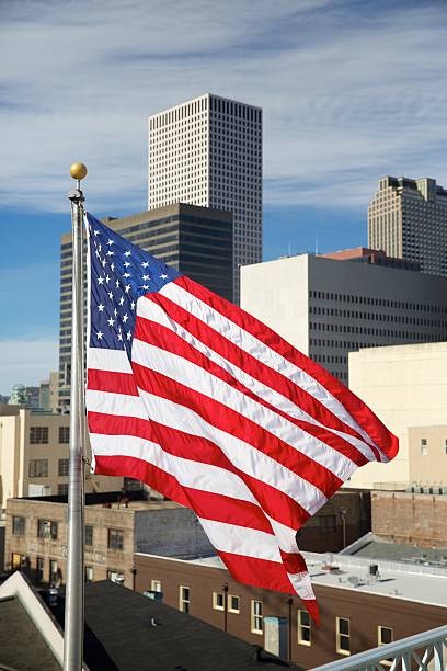 istock American flag in New Orleans, Louisiana 511352775