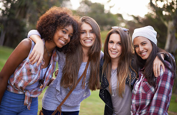 istock Best friends hanging out in the park 511355859