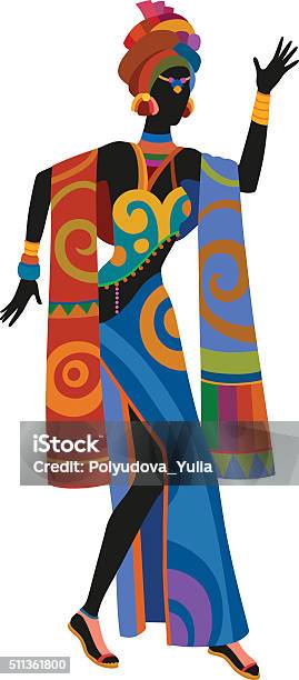 Ethnic Dance African Woman Stock Illustration - Download Image Now - Africa, African Culture, African Ethnicity