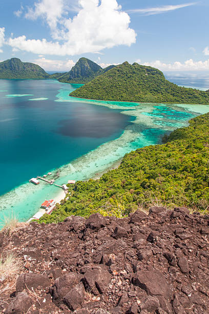 istock Scenic panoramic top view of Tun Sakaran Marine Park 511363240