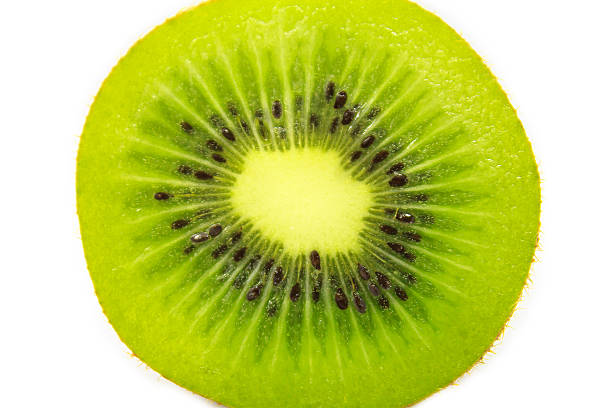 istock Slice of fresh kiwi fruit isolated on white background 511363738
