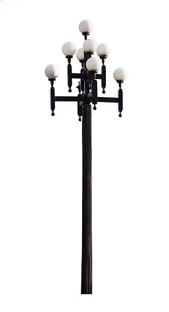 istock Vintage street lamp on white background 511364276
