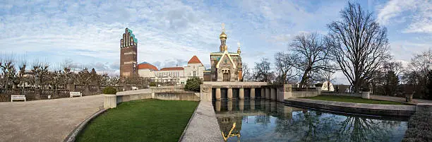 mathildenhoehe darmstadt germany high resolution panorama