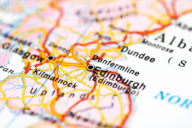 istock Map of Edinburgh, Scotland 511369252