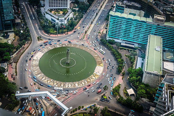 istock Thamrin roundabout in Jakarta 511369356