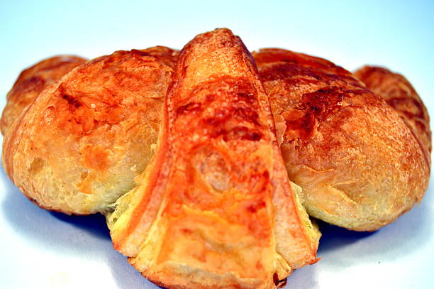 A croissant with jam.