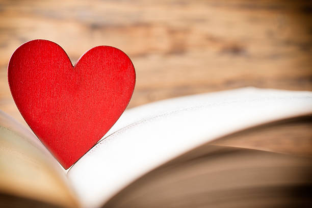istock Red heart of the book. Greeting cards. 511372256