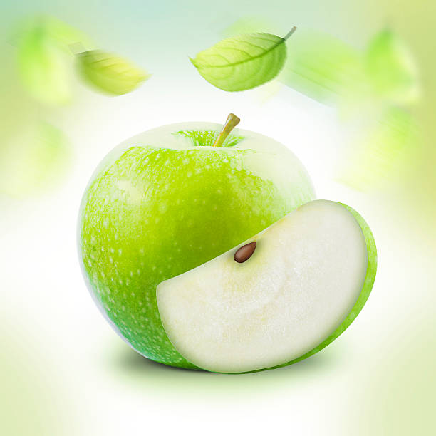 istock Green Apple and leafe isolated with clipping path 511372596