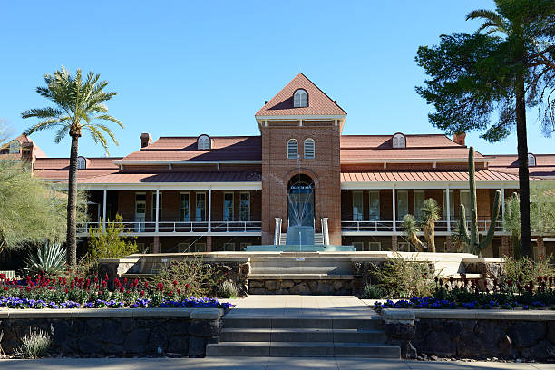 Old Main building in University of Arizona stock photo