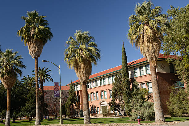 Tucson, USA - January 3, 2016. Campus view of University of Arizona in downtown Tucson, Arizona, USA. University of Arizona is a public education institution founded in 1885 with a student enrollment of more than 42,000.