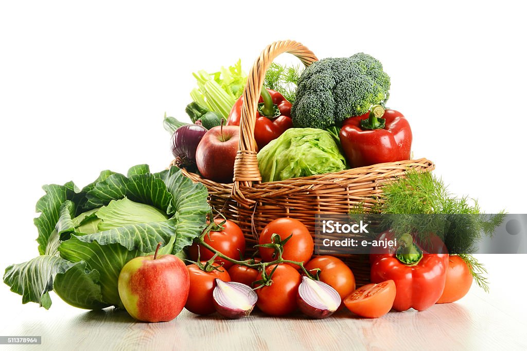 Panier de légumes - Photo de Légume libre de droits