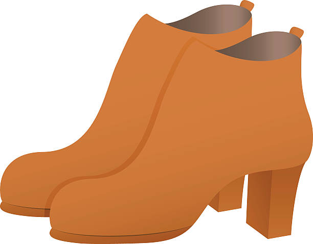 ankle boots vector art illustration
