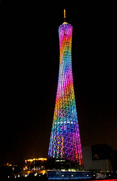istock Canton tower, Guangzhou, China skyline on the Pearl River 511381408