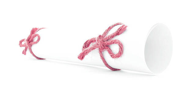 istock White letter roll tied with cord, red nodes couple isolated 511384106