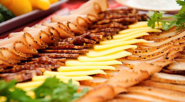 fotografii de stoc, fotografii și imagini scutite de redevențe cu carne rece cu brânză - magazin de delicatese