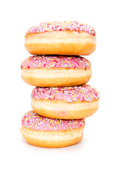 istock strawberry flavoured pink donut 511385724