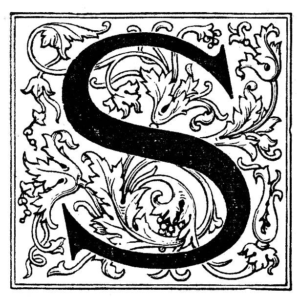 istock Antique illustration of ornate letter S 511386645