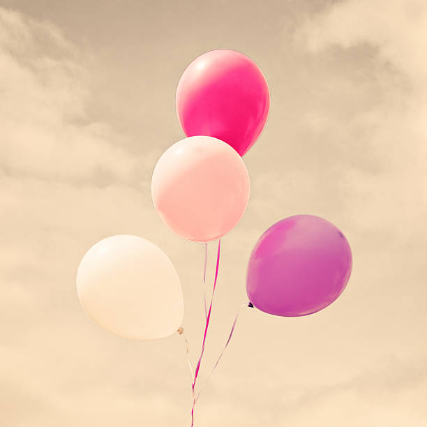 Colorful pastel balloons