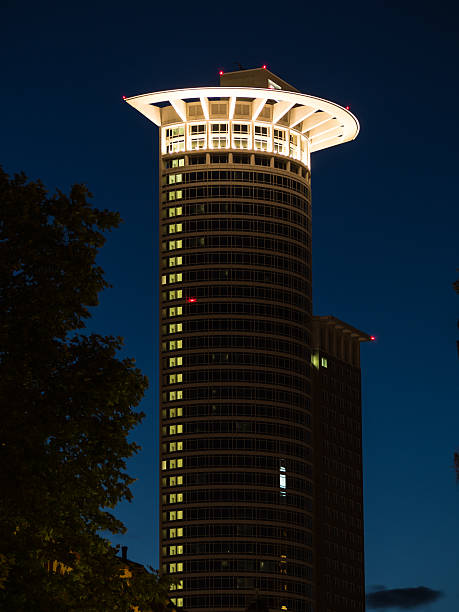 istock Skyscraper at night in Frankfurt, Germany 511437367