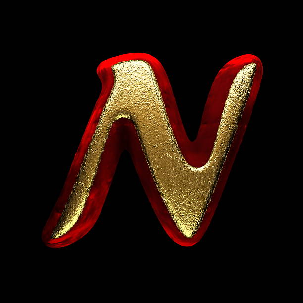 istock red velvet letter with gold on black background 511437957