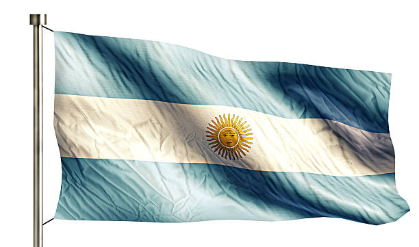 istock Argentina National Flag Isolated 3D White Background 511440361