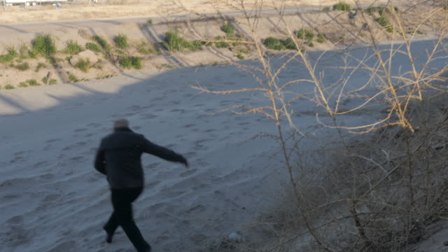 Man Jumps Down Embankment Near US and Mexico Border