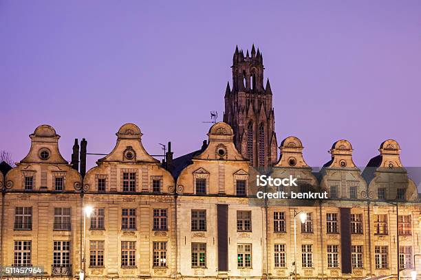 Saint Jeanbaptiste Church In Arras Seen From Place Des Heros Stock Photo - Download Image Now