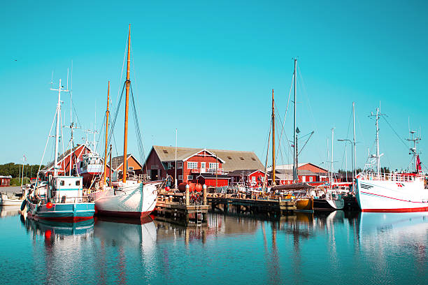 istock the harbor in a small Swedish town, Sweden 511458148