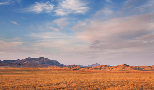 istock Beautiful view at the mountain valley at sunset in summer 511458252